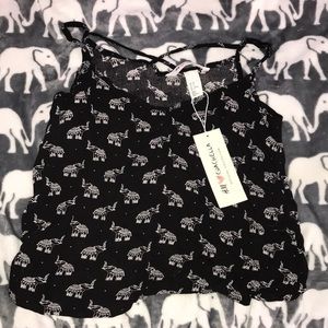 HM Coachella Elephant Print Tank